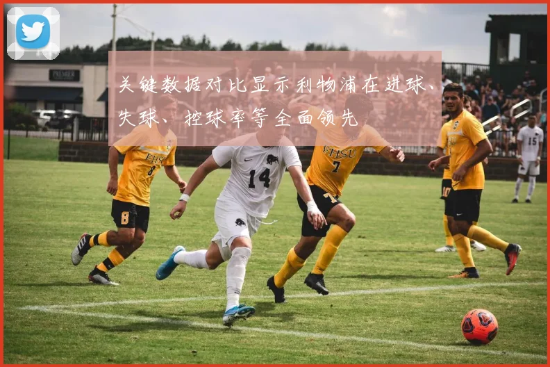 关键数据对比显示利物浦在进球、失球、控球率等全面领先